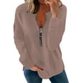 thumbnail image 1 of Summer Tops for Women Tan Raglan Shirt Women Cute Workout T Shirts Shirts for Casual Turtleneck Long Sleeve Womens Solid Shirt Oversized Tee Casual Summer Medium T Pink 2XL, 1 of 5