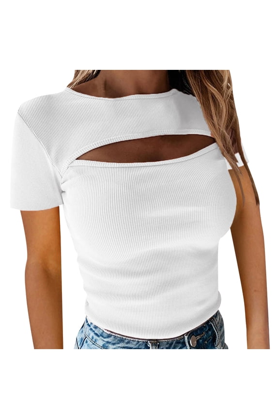 Summer Tops for Women Thin Tee Shirts Women Compression Shirts for Long Sleeve Casual Raglan Tee Med Womens Womens Turtleneck Long Sleeve Tops Plain Shirt Striped Workout T White M