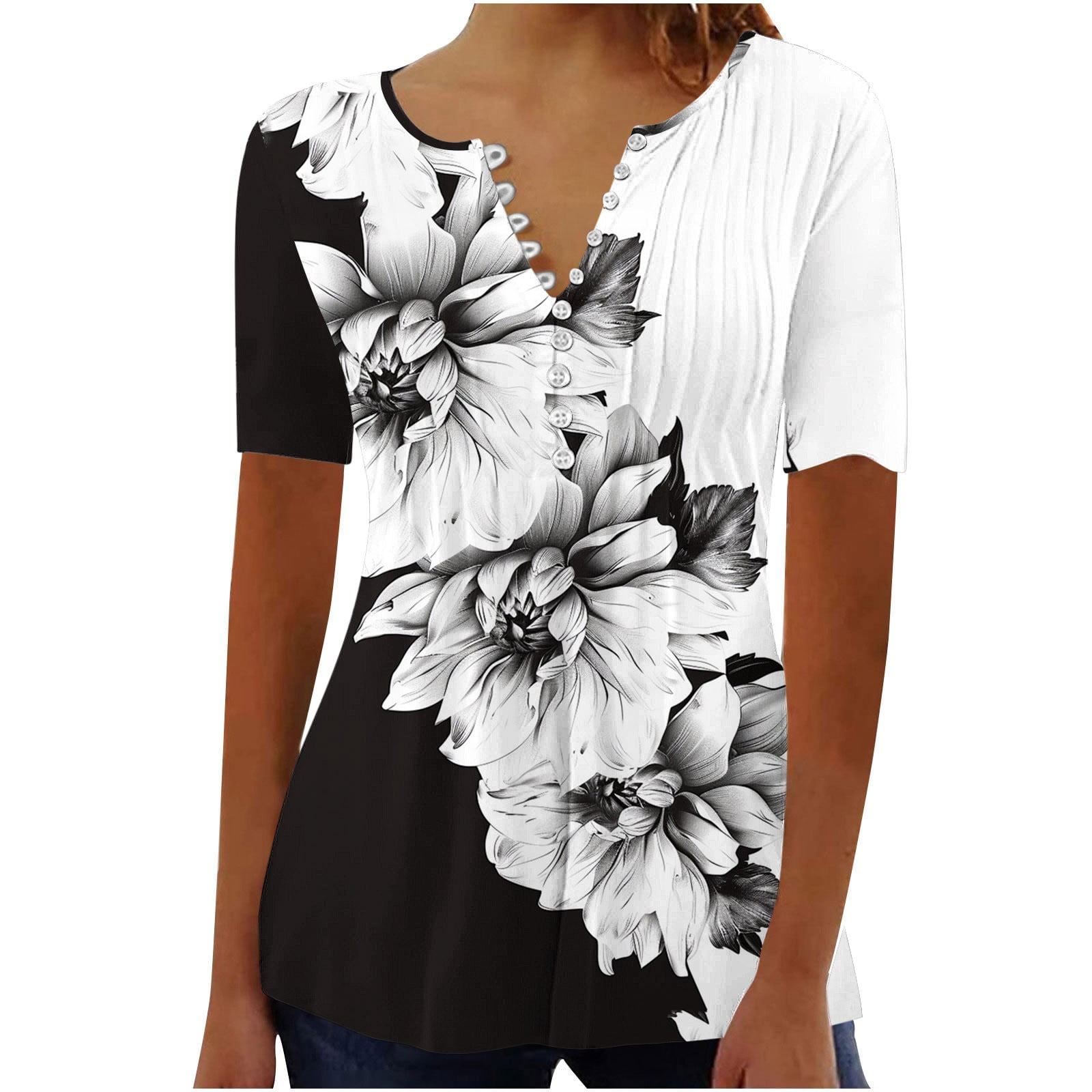Summer Tops For Women Trendy 2026 Womens Tops Dressy Casual Summer Boho ...