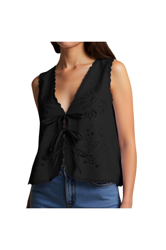 Summer Tops for Women Tunics Women Work Conservative Tops for under Shirt Control Top Camisoles Blouse 2x Christmas Workout Top Cute Summer Crop Button Foe Compression Black M