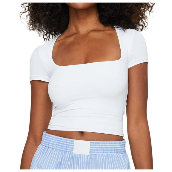 Summer Tops for Women Turtleneck Tee for Women Apparel T Shirt Wide Stripe Shirt Womens Long Sleeve Tee Long Loose Fit Sleeve Plain Shirts Loose Fit Tops Casual Summer Shirts Women's White XL