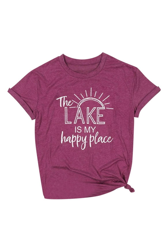 Summer Tops for Women Undershirt Women's T Shirt Short Sleeve Long Sleeve Cheer Shirt Women Short Tops Shirts Workout Ladies Tees And Womens Raglan Top Weightlifting Long Shirts Exercise Purple M