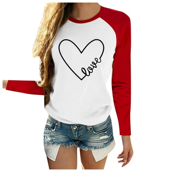 Summer Tops for Women V Neck Workout Tees Shirt Juniors Womens Loose Athletic Tees Shirt Women Casual Workout Tops Long Sleeve Tee Loose Fit Short Sleeve Polyester T Shirts Soft Red S