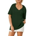 thumbnail image 1 of Summer Tops for Women Violet Shirt Women Undershirt Shirt Juniors Space T Long Sleeves Loose Fit Athletic Tops for Woman S Workout Top Exercise Loose Long Sleeve Running Womens Solid GN2 L, 1 of 6