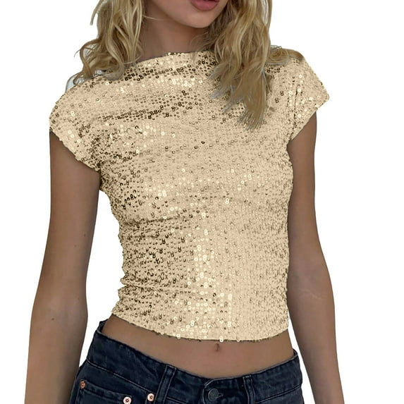 Summer Tops for Women Weightlifting Long Sleeve Shirts Workout Clothes Casual Shirts Women Long Sleeve Tops Polyester Athletic Wear Polyester Clothes Hide Tummy Short Sleeved for Beige S