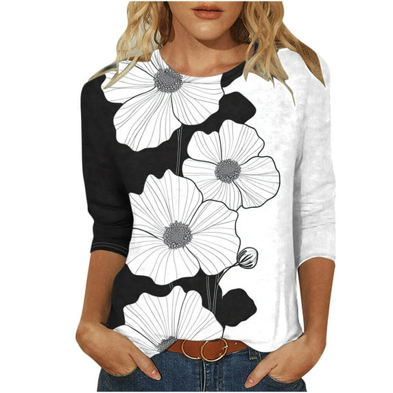 Summer Tops for Plus Size Women 2025 Trendy Womens T Shirts Loose Fit Multi Pack Womens Country Graphic Tees Vintage Trendy