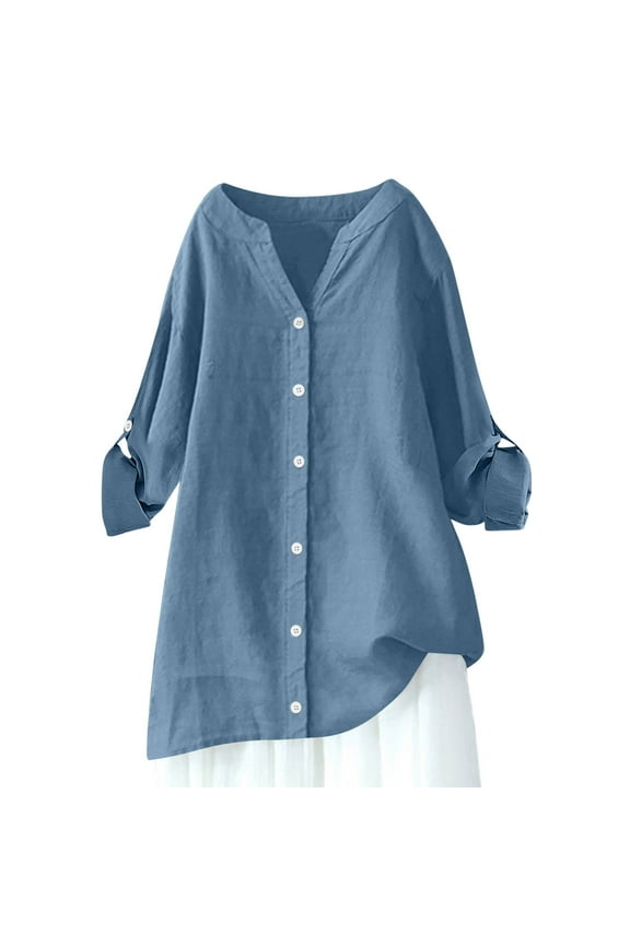 Summer Tops for Women 2024 Cute Cat Shirts For Women Long Sleeve Tops Summer Funny Animal Graphic Tees Loose Fit Plus Size Mid Length Tunic Tops