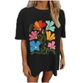 thumbnail image 1 of Summer Tops for Women 2025 Cotton Womens T Shirts Loose Fit Cotton Generic Brand Tops for Women, 1 of 7