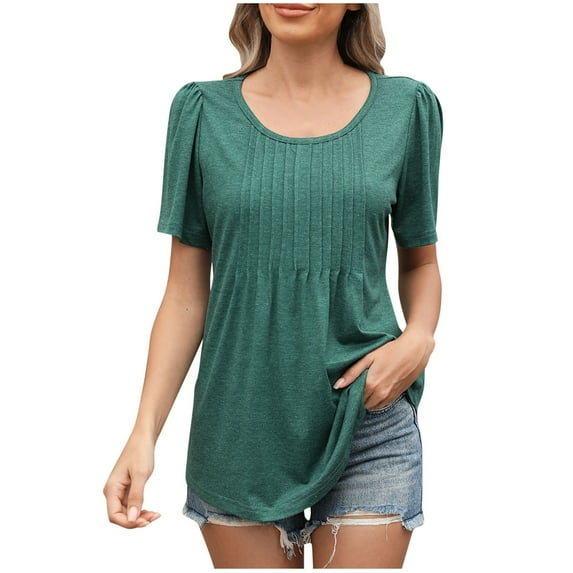 Summer Tops for Women 2025 Plus Size Plus Size Cotton T Shirts Loose Fit Summer Tees for Women 2025