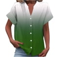 thumbnail image 1 of Summer Tops for Women 2025 Trendy Fitted Short Sleeve Shirts for Women Plus Summer Chic Clothes for Women Over 50, 1 of 5