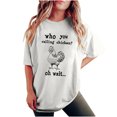 thumbnail image 1 of Summer Tops for Women 2025 Trendy Fitted Womens Funny T Shirts Adult Humor Summer Clothes for Young Women 2025 Vacation, 1 of 6