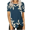 thumbnail image 1 of Summer Tops for Women 2025 Trendy Plus Size Plus Size Shirts for Women 4X-5X Basic Fitted Cropped Tees, 1 of 5