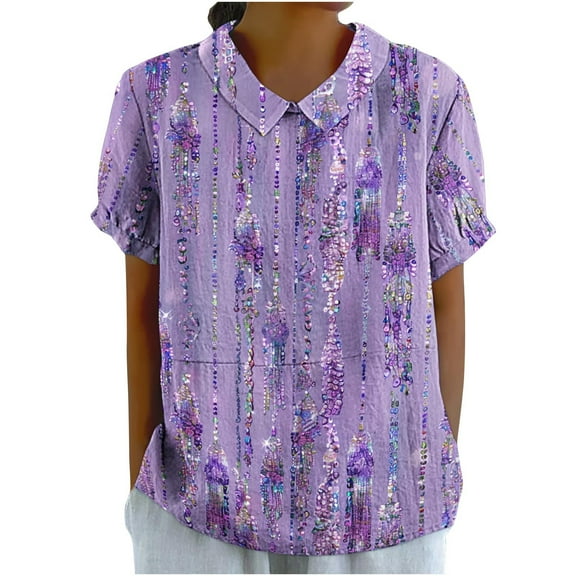 Summer Tops for Women 2025 Trendy Plus Size Plus Size Womens Shirts Long Generic Blouses for Women