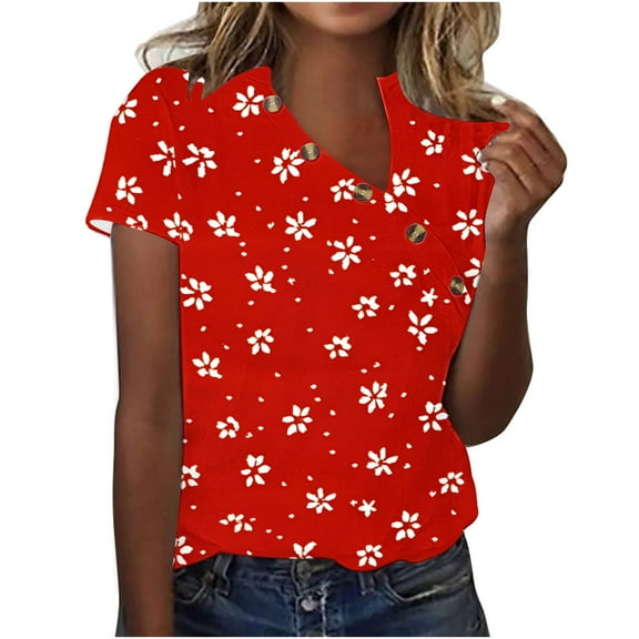 Summer Tops for Women 2025 Trendy Sexy Casual Shirts for Women Trendy Summer Plus Size Summer Cotton Tees for Women 2025