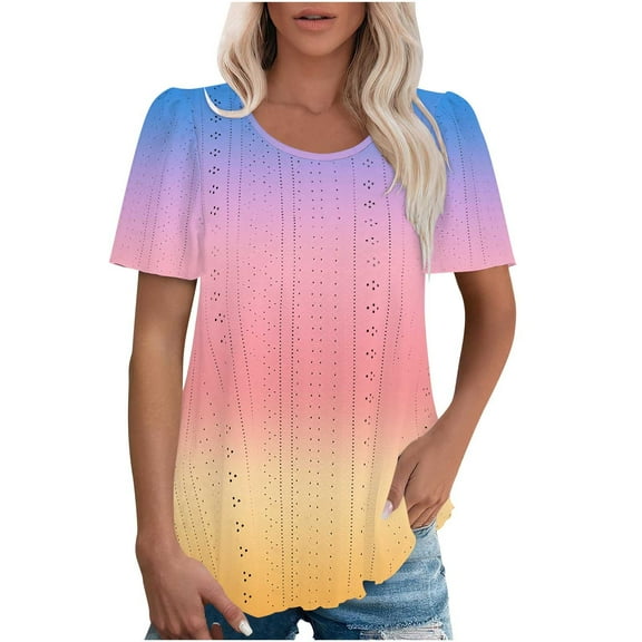 Summer Tops for Women 2025 Trendy Sexy Work Out Shirts Gym Loose Long Summer Clothes Outfits Women Over 50