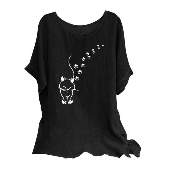 Summer Tops for Women 2025 Trendy Teens Womens T Shirts Casual Loose Fit Short Sleeve Tunic Tops for Women XS