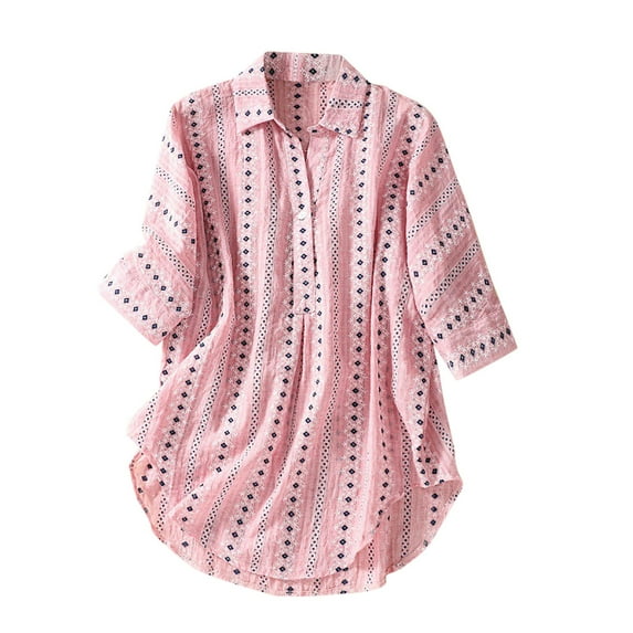 Summer Tops for Women 2025 Vacation Plus Size Shirts for Women 3X Generic Brand Tops for Women