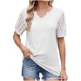 thumbnail image 1 of Summer Tops for Women 2025 Vacation Trendy Womens Plus Size T Shirts Loose Fit Summer Clothes for Women 2025 Vacation Cruise Petite, 1 of 7