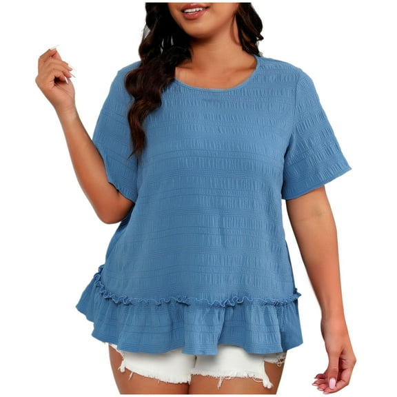 Summer Tops for Women 2025 Vacation V Neck Shirts for Women Cute Tops for Women Going Out Under 5 Dollars Free Shipping