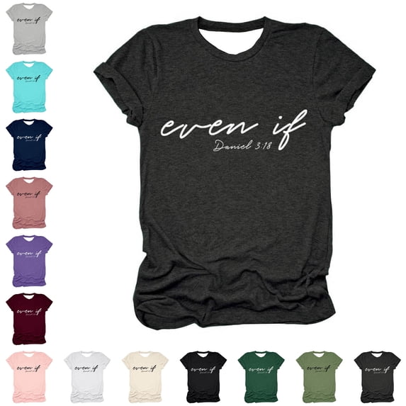 Summer Tops for Women Crew Neck Short Sleeve T Shirts for Women Loose Fit Women Tops
