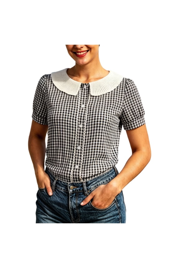 Summer Tops for Women Hollow Lattice Pattern Relaxed Bar Womens Athletic Tops,Black,4XL