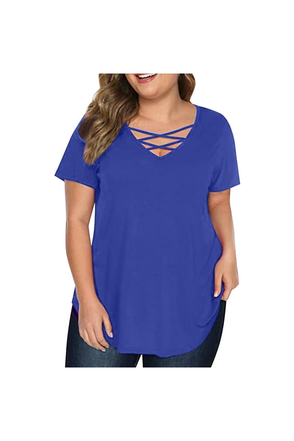 Summer Tops for Women Long Sleeve Shirt for Women Neck Tops Handstand Shirt Long Sleeve Womens Womens Cold Gear T Shirts Sleeved Solid Tees Blue XL