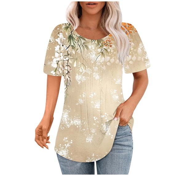 Summer Tops for Women Over 50 Shirts for Women Trendy Y2K Summer Clothes for Women 2025 Vacation Clearance Deals