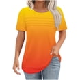 thumbnail image 1 of Summer Tops for Women Over 50 Tie Front Cotton T Shirts Loose Fit Sexy Summer Clothes for Women 2025 Vacation, 1 of 4