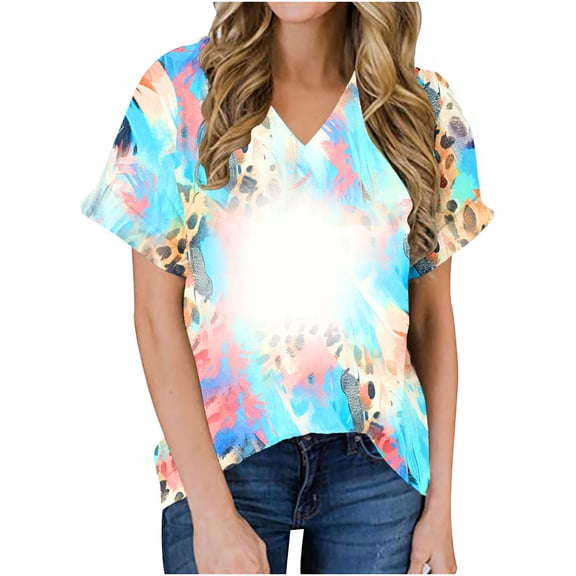Summer Tops for Women Over 50 Tie Front Womens T Shirts Loose Fit Cotton My Orders Placed Recently By Me
