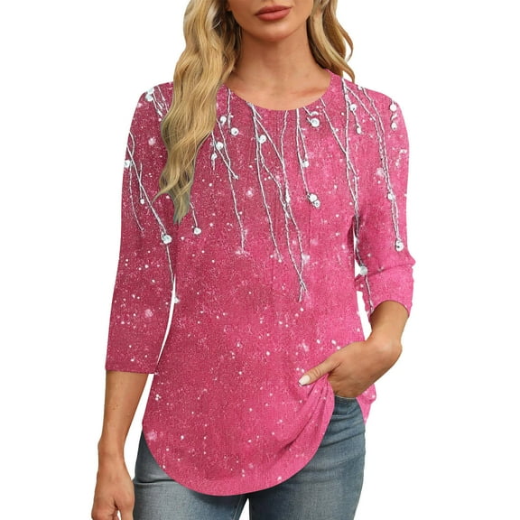 Summer Tops for Women Over 50 Tie Front Work Blouses For Women Office Professional Long Sleeve Crew Neck Tops Grey