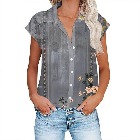 Summer Tops for Women Over 50 Tshirts Shirts Graphic Vintage Rock Warehouse Today Shipping