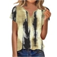 thumbnail image 1 of Summer Tops for Women Short Sleeve Neck Tunic Tops Baggy Vintage Graphic Casual Loose Beach Vacation Outfits Spring Top Trendy Clothes, 1 of 6