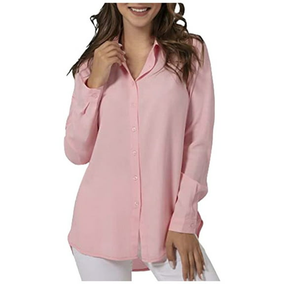 Summer Tops for Women, Tops for Women Trendy, Stylish Casual Women Shirts Long Sleeve Comfortable Button Up Cardigan Tops for Everyday Wear