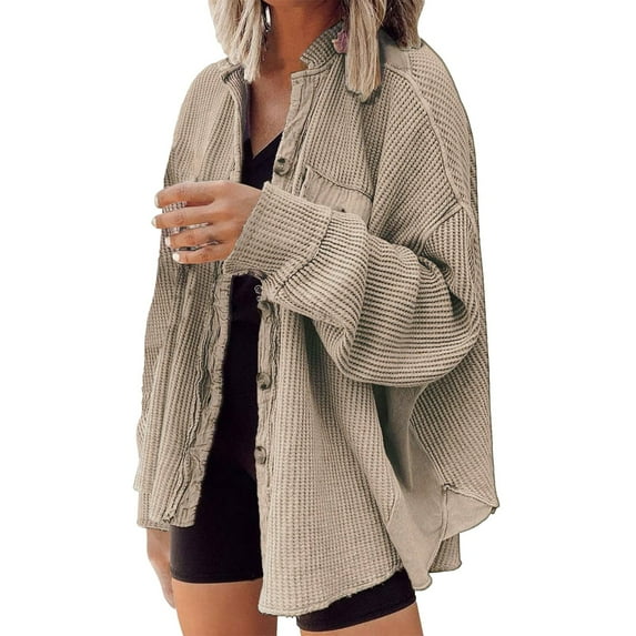 Summer Tops for Women, Tops for Women Trendy, Stylish Women's Casual Shirt Autumn Lapel Irregular Design Pocket Splicing Top for Everyday Wear