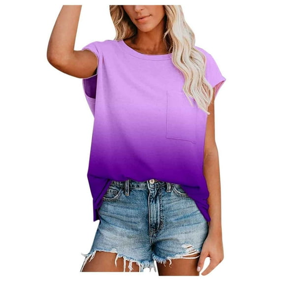 Summer Tops for Women, Women'S Tops, Trendy Women's Shirts Stylish Casual Blouse Top for Daily Wear Fashionable Apparel