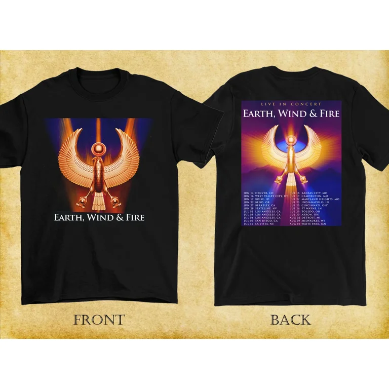 Summer Tour 2025 Earth Wind And Fire Shirt, 2025 Concert Fan
