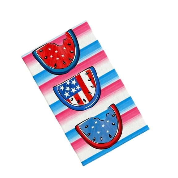 Summer Towels,Cute Watermelon Pattern Bath Towels,Microfiber Soft Hand Towels for Bathroom,Swimming Pool,Beach,23.62X15.74 Inch