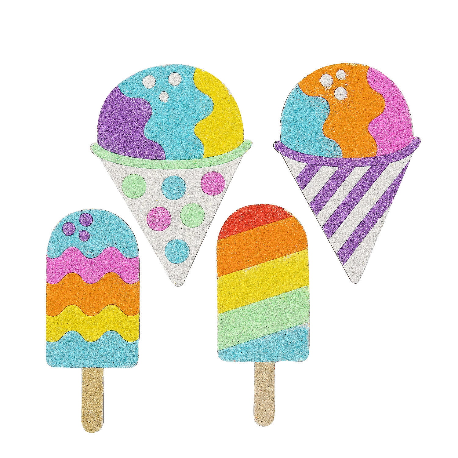 Summer Treats Sand Art Sets, Craft Supplies, Summer, 24 Pieces