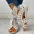 thumbnail image 1 of Summer Trends 2023!AXXD Black Slippers,Shoes Roman Flat Open Toe Sandals For Youth New Arrival Size 5.5, 1 of 6