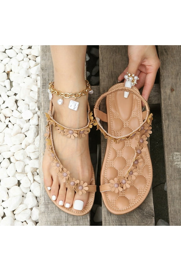 Summer Trends 2023!AXXD Bride Slippers,Sandals Roman Beach Sandals For Lady New Arrival Size 4.5