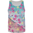 thumbnail image 1 of Summer Tropical Beach Flamingos All Over Mens Tank Top Multi 2XL, 1 of 2