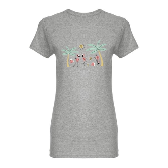 Summer Tropical Collection Shaped T-Shirt Women -Image by Shutterstock, Female Medium