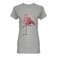 thumbnail image 1 of Summer Tropical Flamingo Design Shaped Tee Women's -Image by Shutterstock, 1 of 2