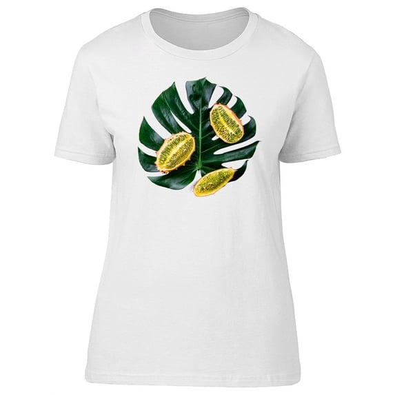 Summer Tropical Fruits And Leaf Tee Women's -Image by Shutterstock