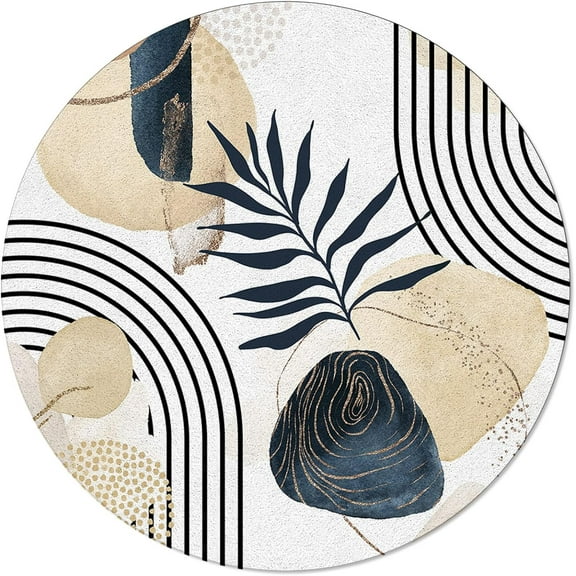 Summer Tropical Leaf, Elastic Fitted Edged Round Tablecloth Fade resistant Anti-Shrink Table Cloth Washable Table Cover for Indoor or Outdoor and anywhere you wanna use it 48"X 48"