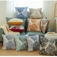 thumbnail image 1 of Summer Tropical Leaves Pillow Covers 18x18in Palm Leaf Decorative Outdoor Throw Pillow Cases Cushion Cover for Sofa Couch Bed, 1 of 2