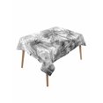 thumbnail image 1 of Summer Tropical Leaves Table Cloth, Gray Palm Trees Botanical Waterproof Tablecloth for Rectangle Tables, Reusable Washable Fabric Table Cover for Restaurant Kitchen Dining Tables 60"x84", 1 of 6