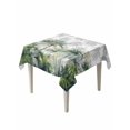 thumbnail image 1 of Summer Tropical Leaves Table Cloth, Green Botanical Palm Trees Waterproof Tablecloth for Square Tables, Reusable Washable Fabric Table Cover for Restaurant Kitchen Dining Tables 60"x60", 1 of 6