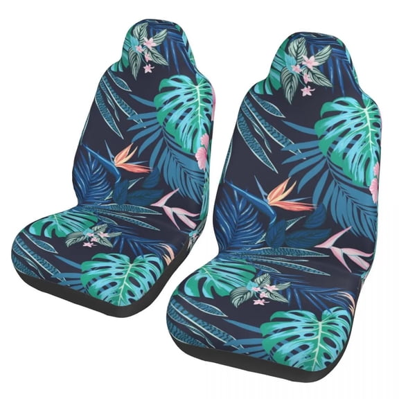 Hunting Polyester Cushion Seat Car AUTOYOUTH Interior Auto Cover Seat Car Universal Leaves Palm Tropical Summer