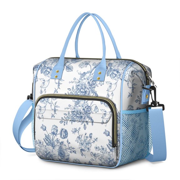 Summer Tropical Pattern Tote Bag - Large Insulated & Leakproof Cooler, Stylish Design